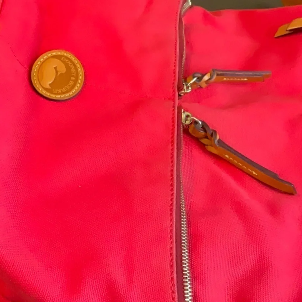 Dooney and Bourke canvas hobo red